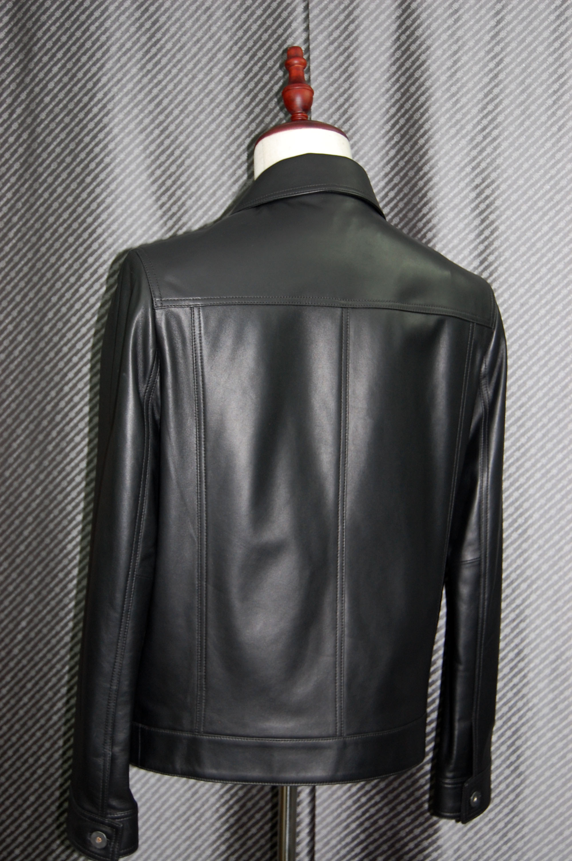 JEAN-LOUIS SCHERRER　Men'sラムレザー　トラッカージャケットの画像