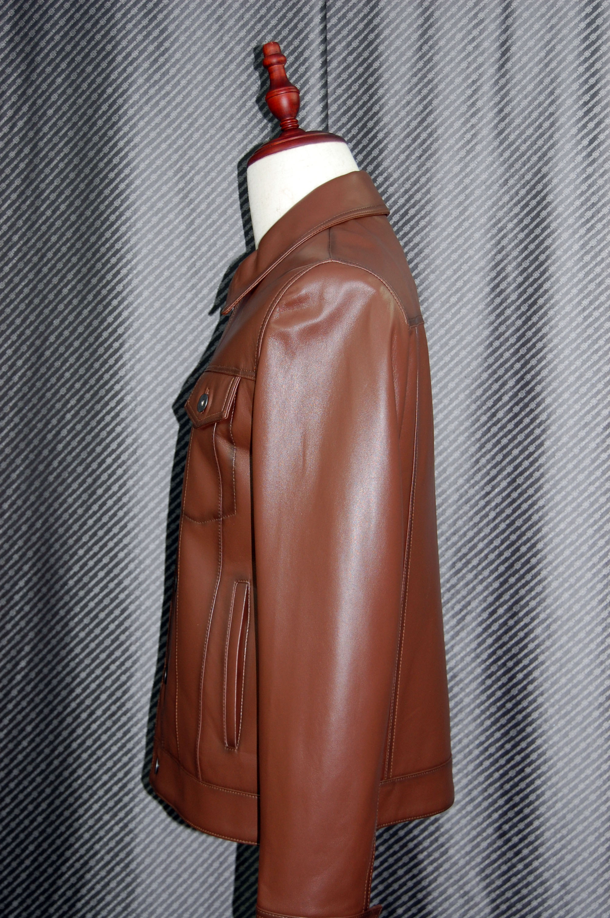 JEAN-LOUIS SCHERRER　Men'sラムレザー　トラッカージャケットの画像