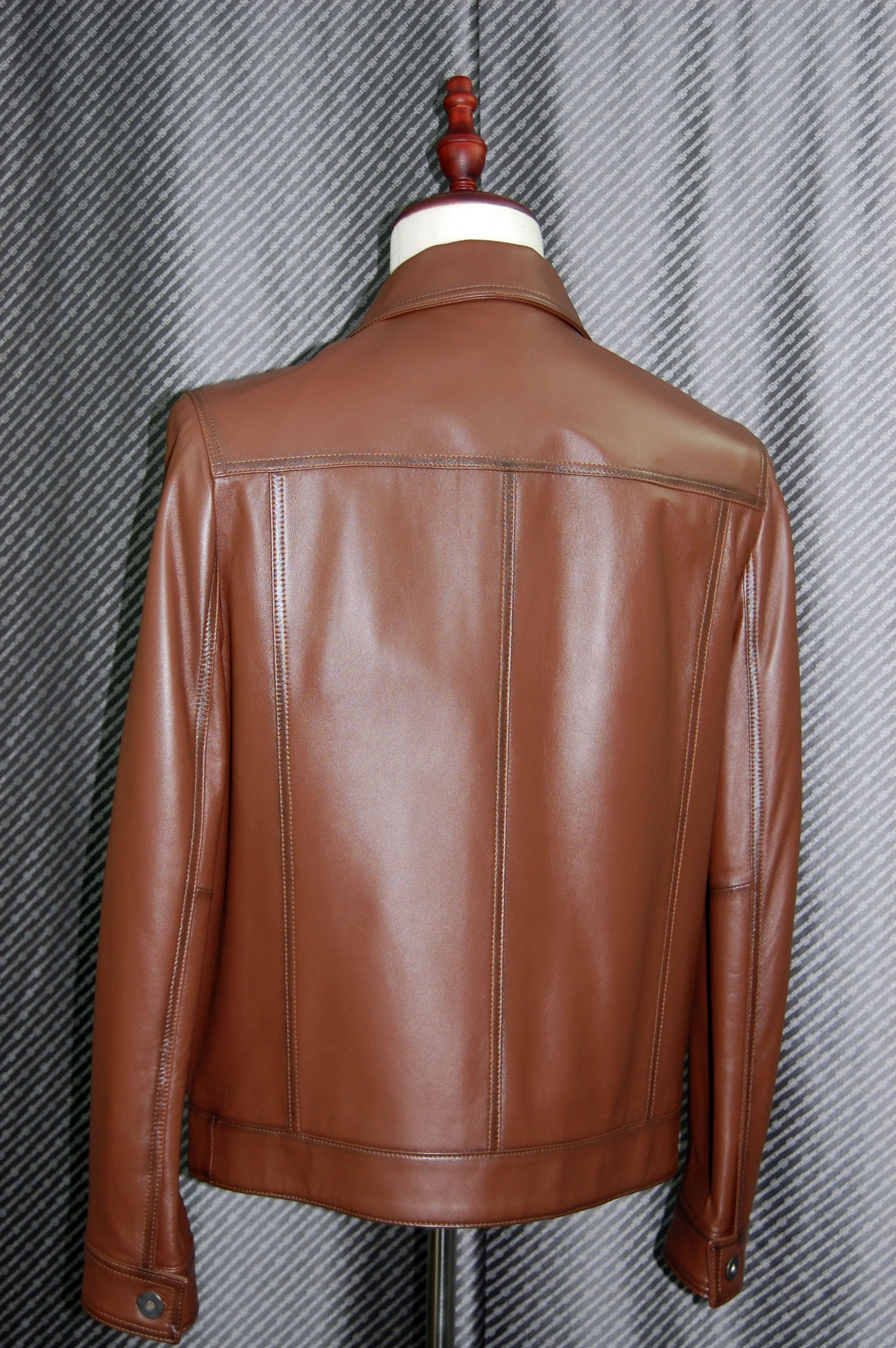 JEAN-LOUIS SCHERRER　Men'sラムレザー　トラッカージャケットの画像