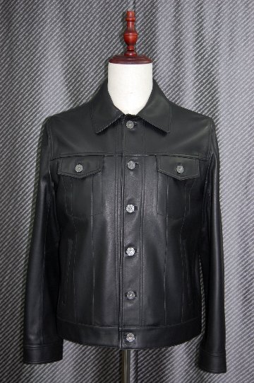 JEAN-LOUIS SCHERRER　Men'sラムレザー　トラッカージャケットの画像