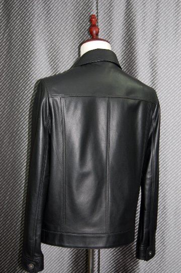 JEAN-LOUIS SCHERRER　Men'sラムレザー　トラッカージャケットの画像