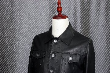 JEAN-LOUIS SCHERRER　Men'sラムレザー　トラッカージャケットの画像