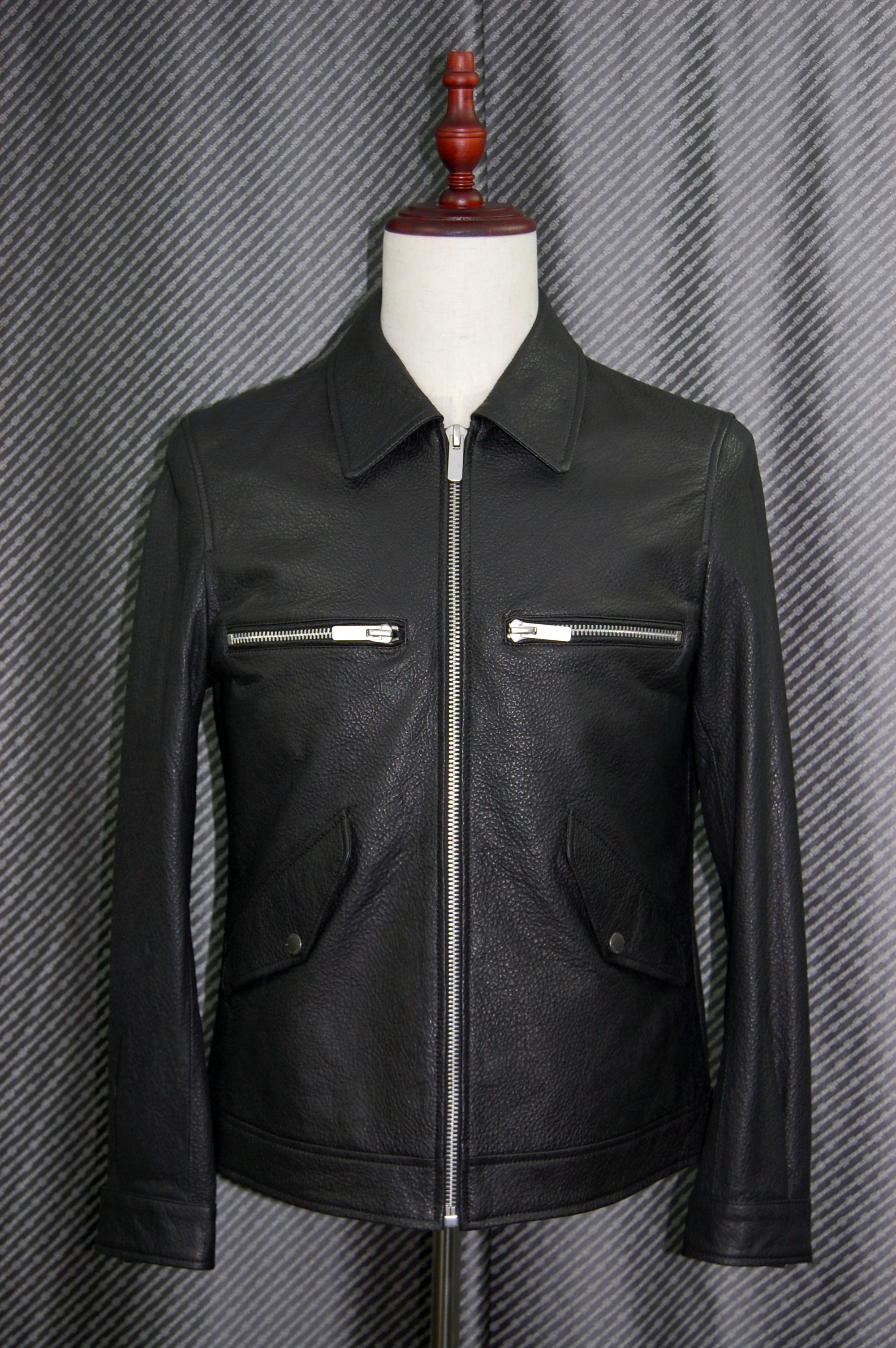 JEAN-LOUIS SCHERRER　Men'sラムレザー　シングルライダースジャケットの画像