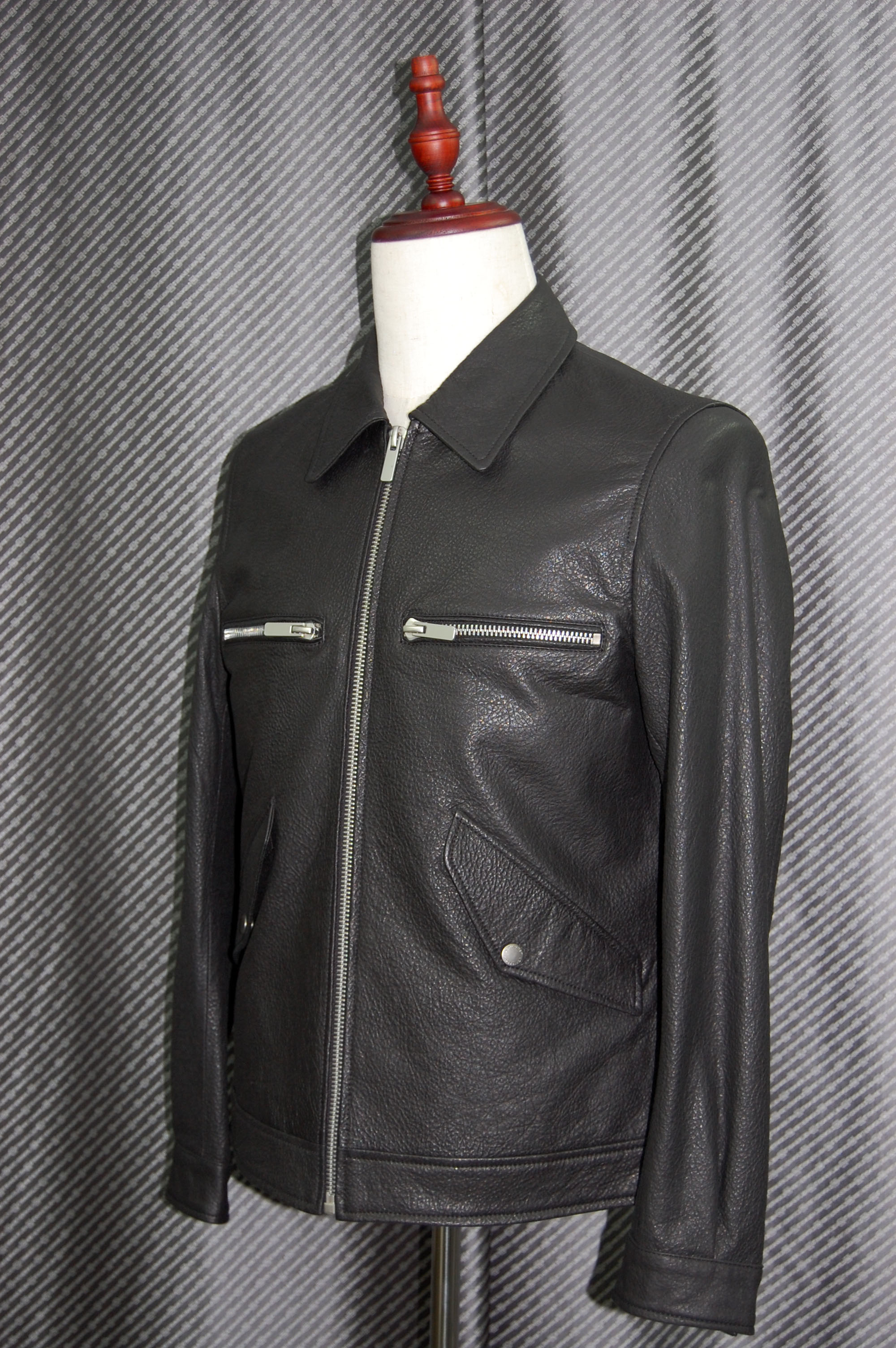 JEAN-LOUIS SCHERRER　Men'sラムレザー　シングルライダースジャケットの画像