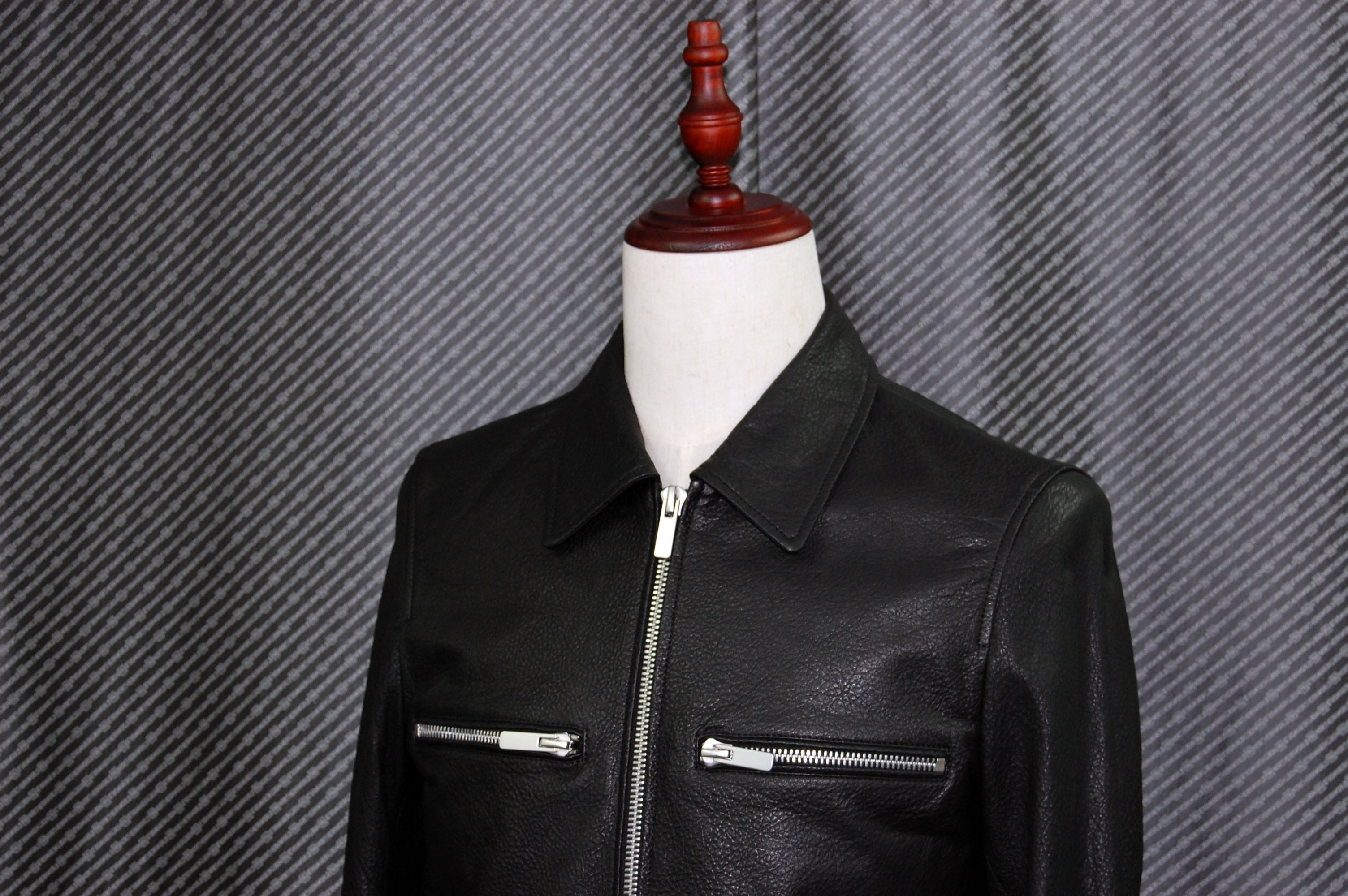 JEAN-LOUIS SCHERRER　Men'sラムレザー　シングルライダースジャケットの画像