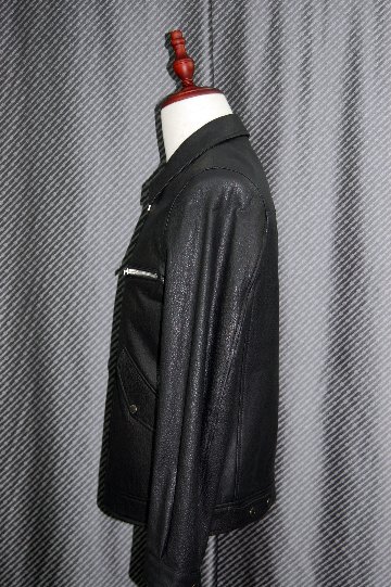 JEAN-LOUIS SCHERRER　Men'sラムレザー　シングルライダースジャケットの画像