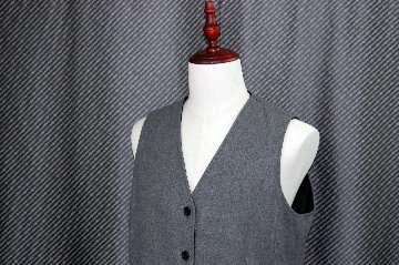 JEAN-LOUIS SCHERRER　Men'sラムレザー＆ウール混　リバーシブルベストの画像