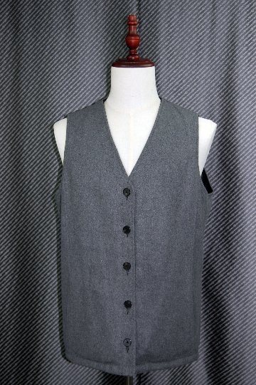 JEAN-LOUIS SCHERRER　Men'sラムレザー＆ウール混　リバーシブルベストの画像