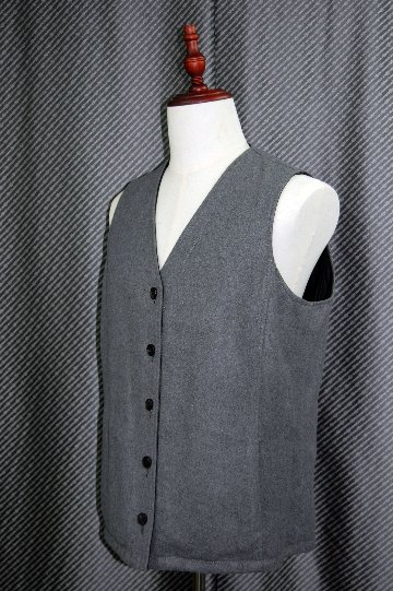 JEAN-LOUIS SCHERRER　Men'sラムレザー＆ウール混　リバーシブルベストの画像