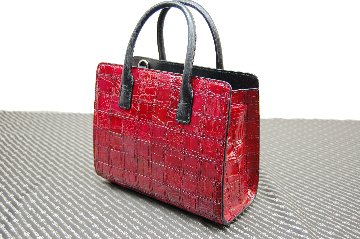 シャイニングクロコダイル　パッチワークミニトートバッグの画像