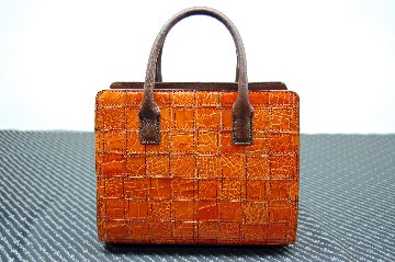 シャイニングクロコダイル　パッチワークミニトートバッグの画像