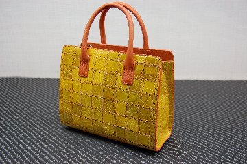 シャイニングクロコダイル　パッチワークミニトートバッグの画像