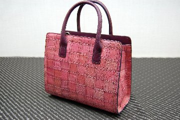 シャイニングクロコダイル　パッチワークミニトートバッグの画像