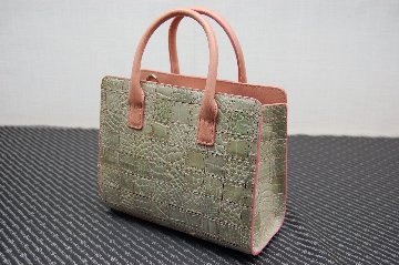 シャイニングクロコダイル　パッチワークミニトートバッグの画像