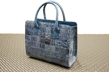 シャイニングクロコダイル　パッチワークミニトートバッグの画像