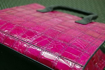 シャイニングクロコダイル　パッチワークミニトートバッグの画像