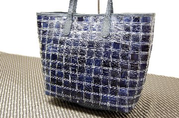 マットクロコダイル　パッチワークトートバッグの画像