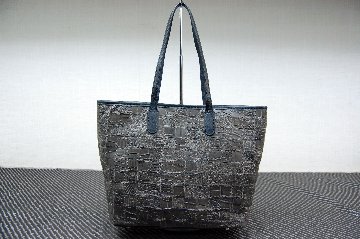 マットクロコダイル　パッチワークトートバッグの画像