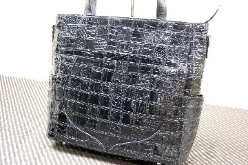 シャイニングクロコダイル　パッチワークトートバッグの画像