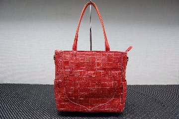 シャイニングクロコダイル　パッチワークトートバッグの画像