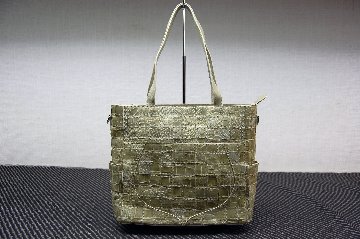 シャイニングクロコダイル　パッチワークトートバッグの画像