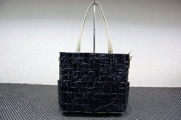 シャイニングクロコダイル　パッチワークトートバッグの画像