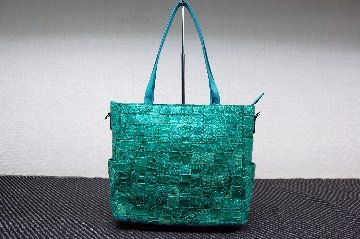 シャイニングクロコダイル　パッチワークトートバッグの画像