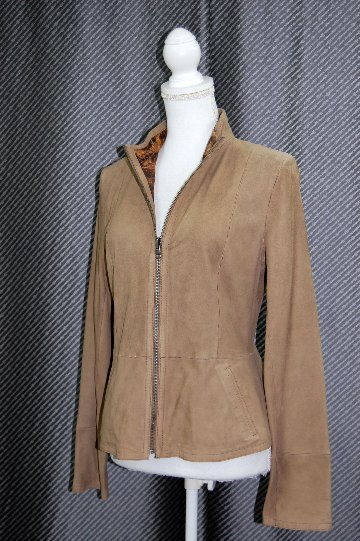 ラムレザースエード　リバーシブルジャケットの画像