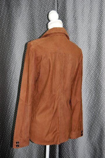 AKHESA　ラムレザー　ダブルフェイスジャケットの画像