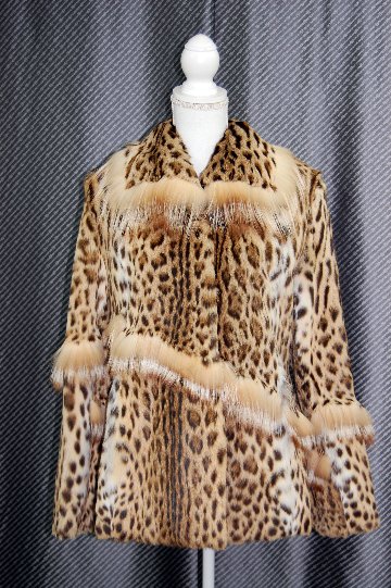 レオパードキャットジャケット　Foxトリムの画像