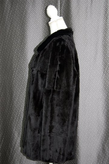 プラックトウィーゼル　ダブルフェイスジャケット　花柄メタリックプリントの画像