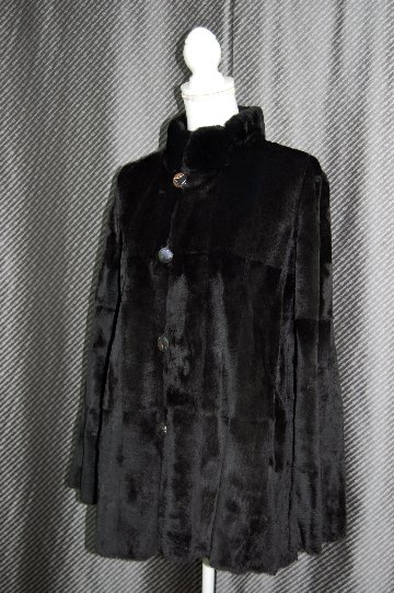 プラックトウィーゼル　ダブルフェイスジャケット　花柄メタリックプリントの画像