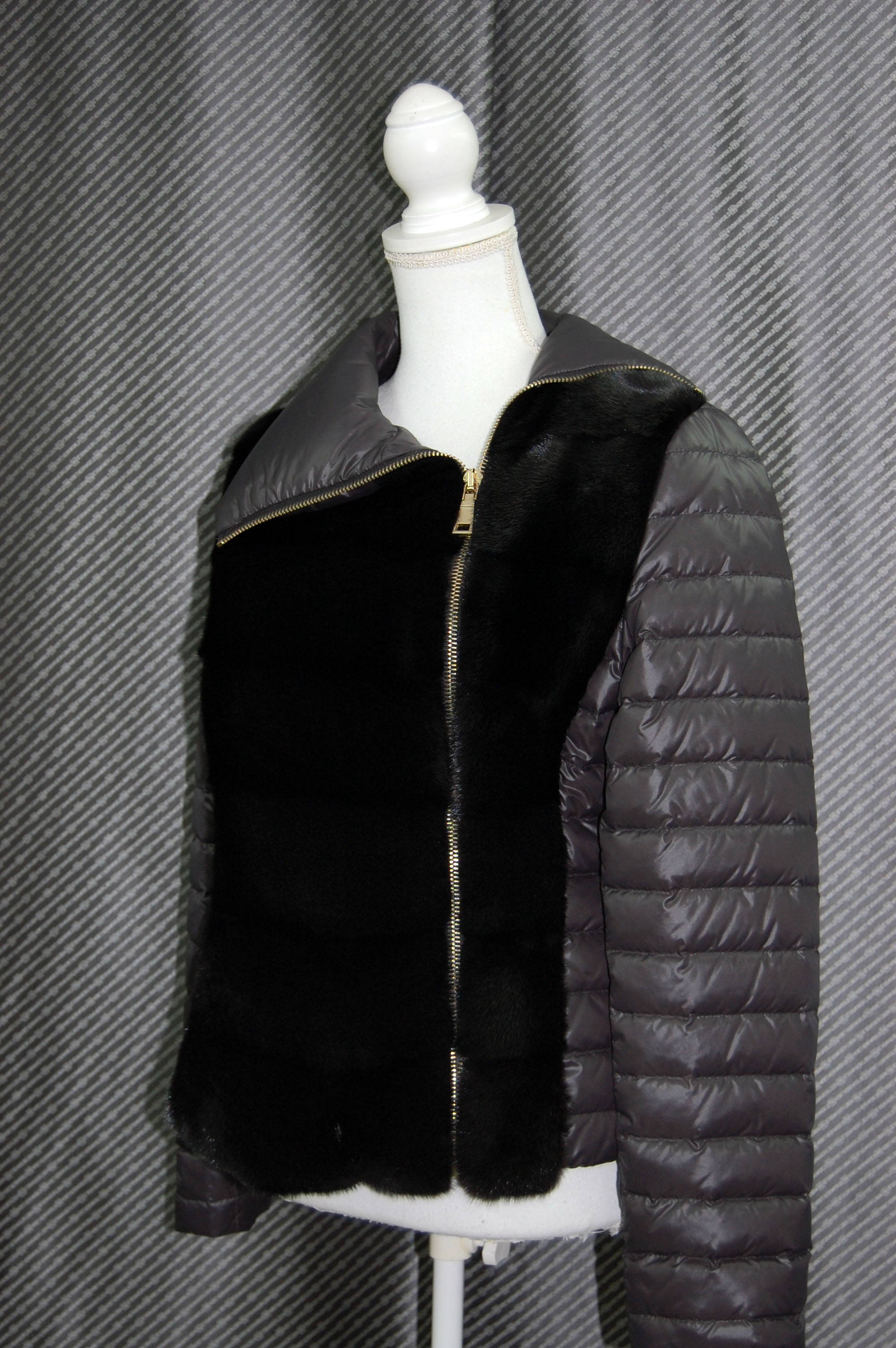 ミンク＆ダウン　デザインジャケットの画像