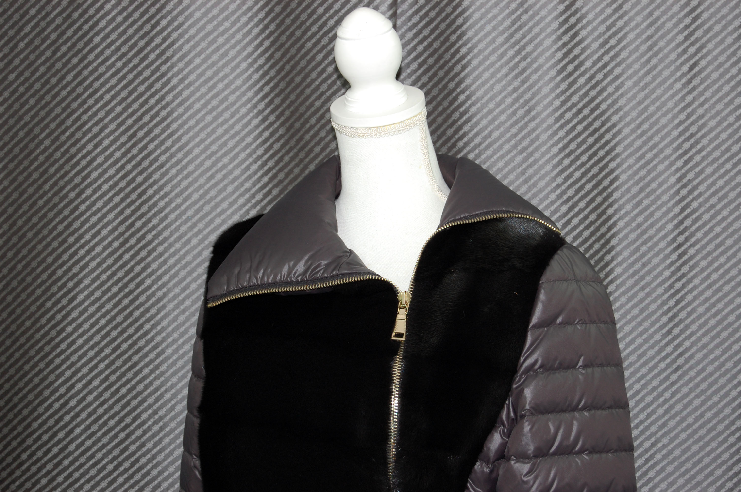 ミンク＆ダウン　デザインジャケットの画像