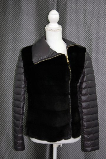 ミンク＆ダウン　デザインジャケットの画像