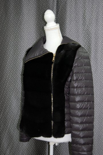 ミンク＆ダウン　デザインジャケットの画像