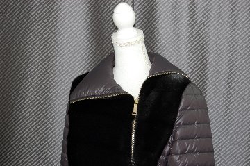 ミンク＆ダウン　デザインジャケットの画像