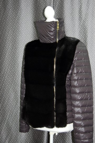 ミンク＆ダウン　デザインジャケットの画像