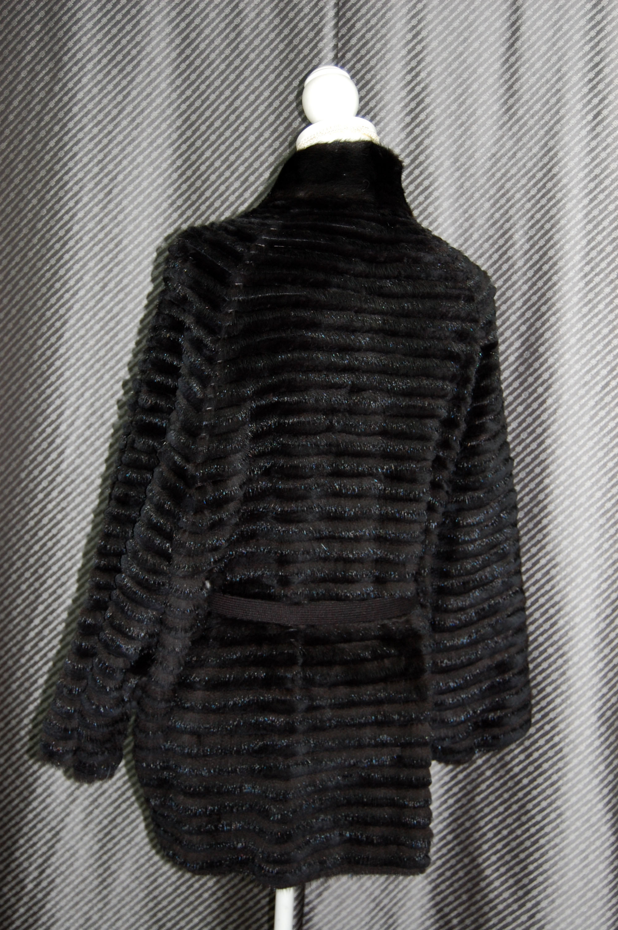 ミンク＆レッキスレイヤー　ウール混ニットコート　ドルマンスリーブの画像