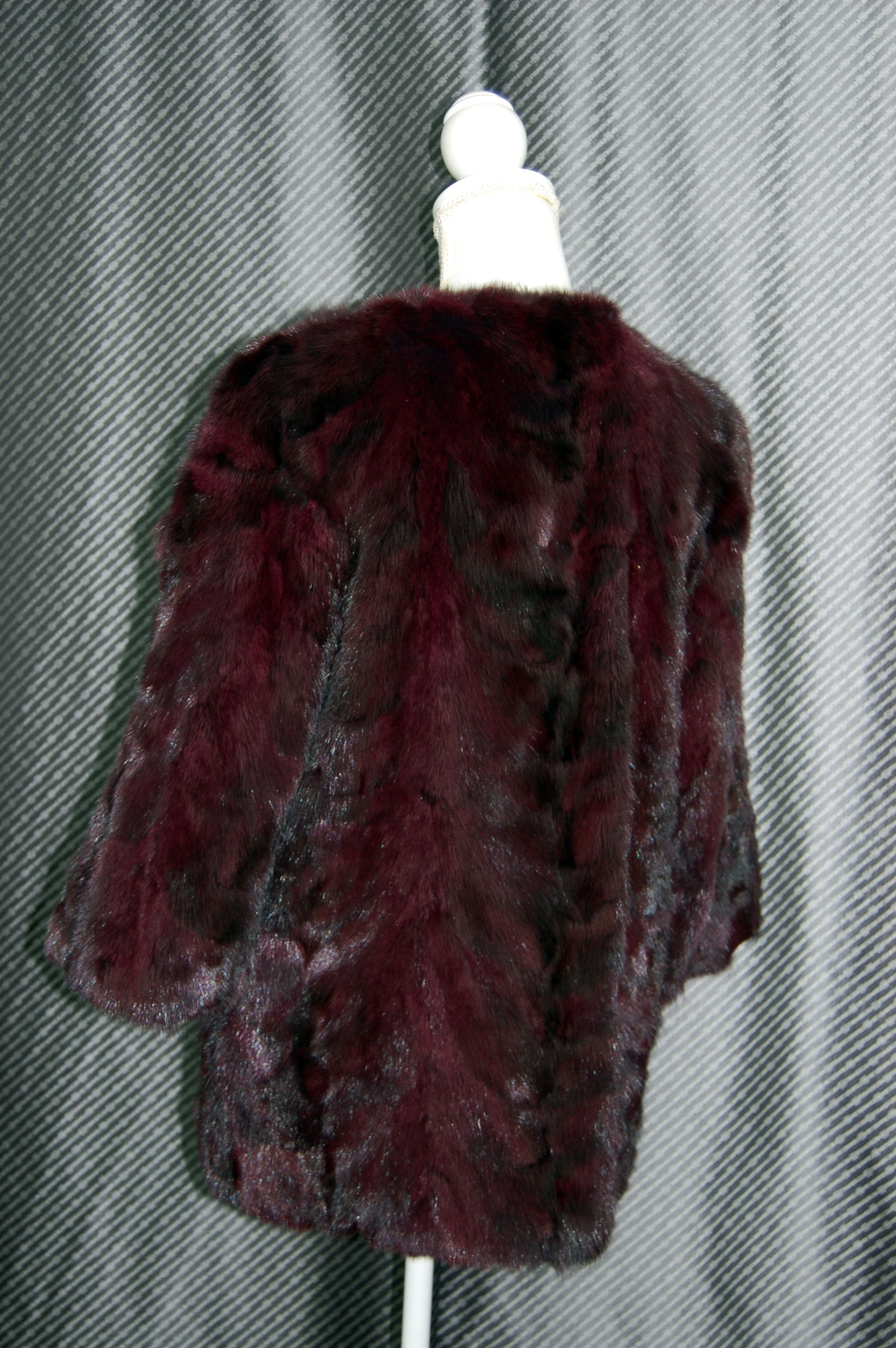 ロシアンセーブル　七分袖コートの画像