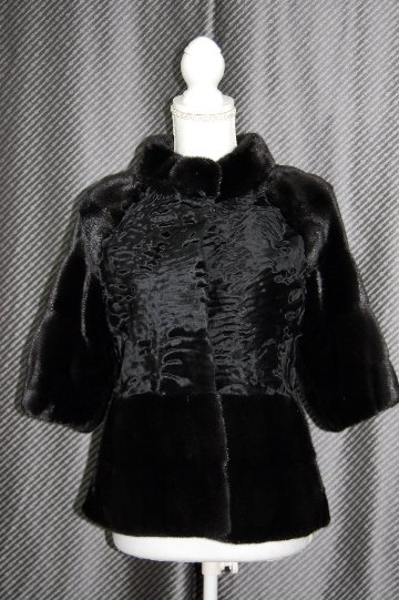 ミンク＆カラクールラム　デザインジャケットの画像