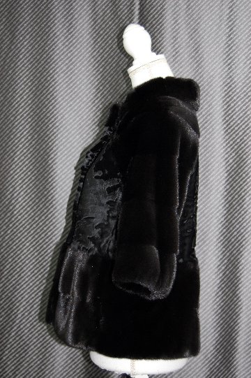 ミンク＆カラクールラム　デザインジャケットの画像