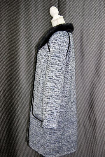 シェアードレッキス＆リス　ツイードリバーシブルコートの画像