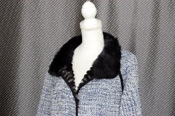 シェアードレッキス＆リス　ツイードリバーシブルコートの画像