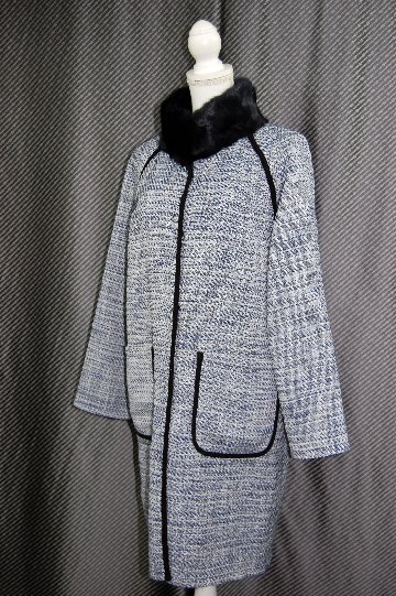 シェアードレッキス＆リス　ツイードリバーシブルコートの画像