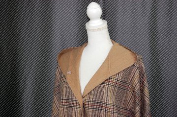 カシミヤ混ウール　ダブルフェイスフーディージャケットの画像