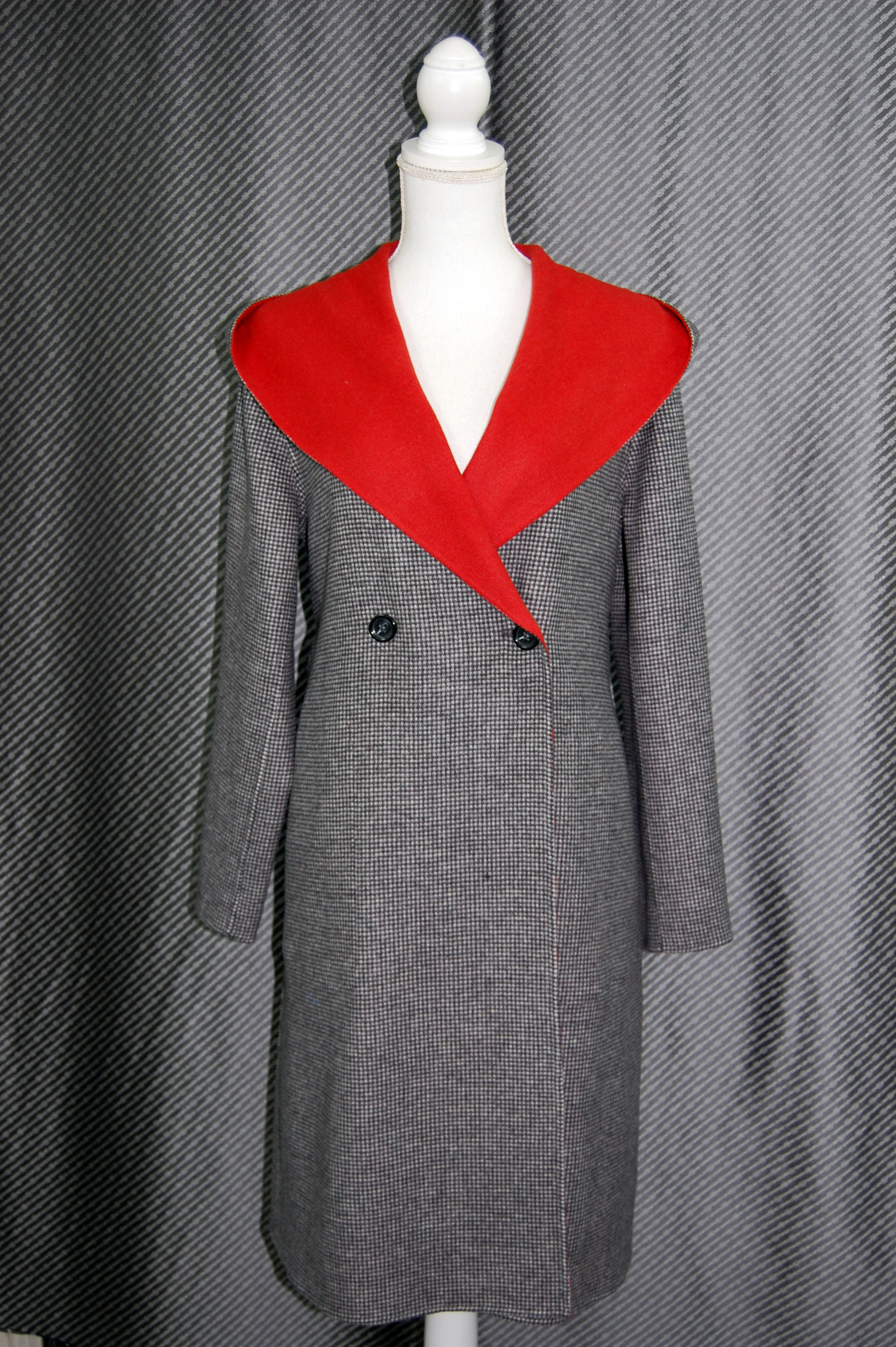 【美品 カシミヤ混】バーバリーズ Pコート ダブルフェイス ノバチェック 9 M Burberrys(バーバリーズ) 80'S~90's ノバチェック カシミヤ混