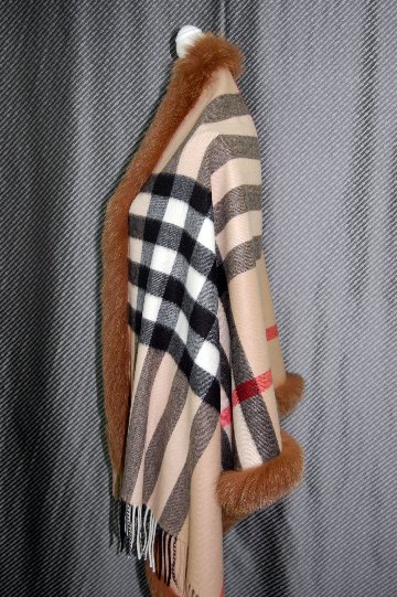 GRES　カシミヤ大判ストール　Foxトリムの画像