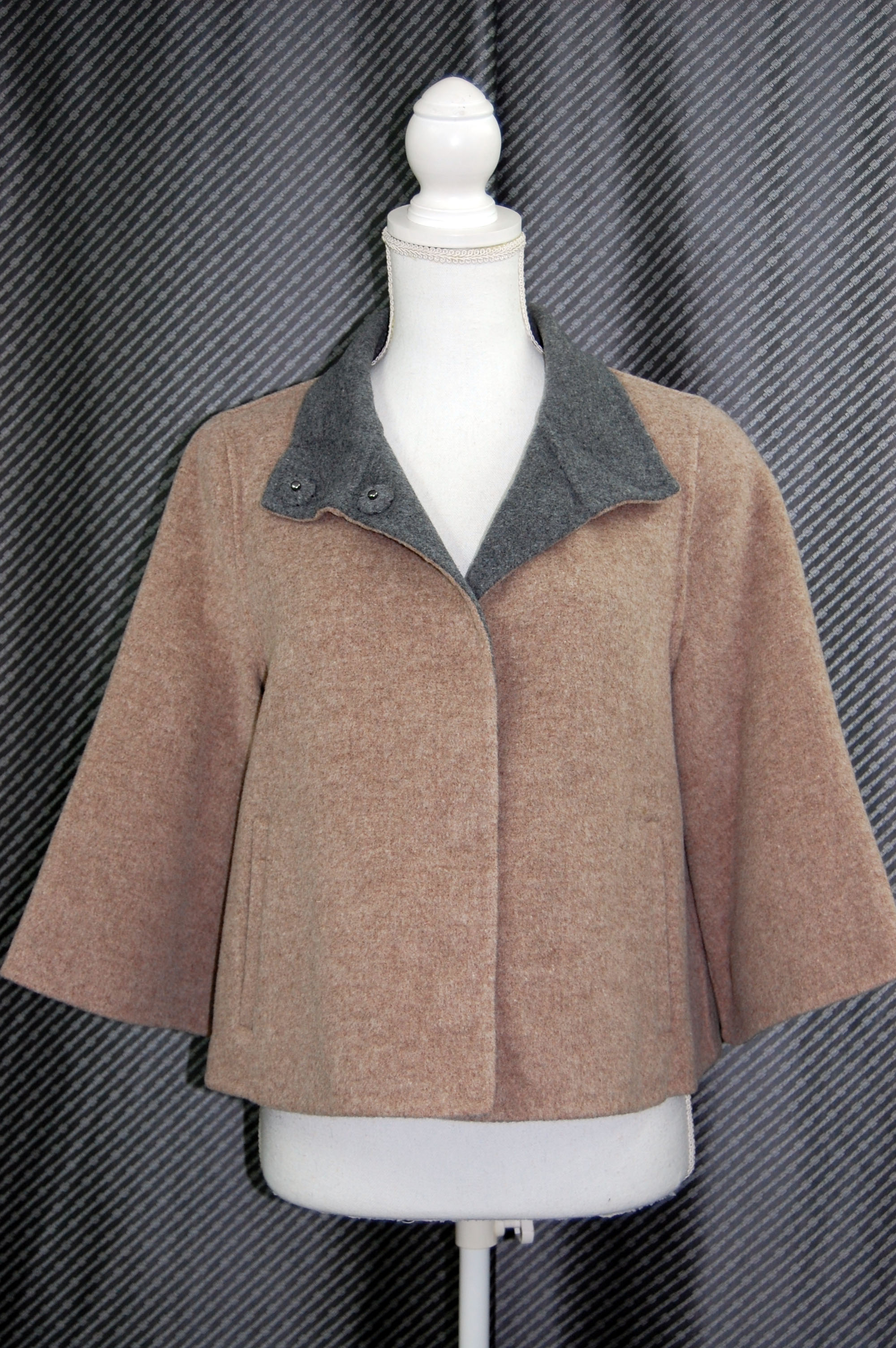 インナーダウンジャケット付　ウールダブルフェイスジャケットの画像