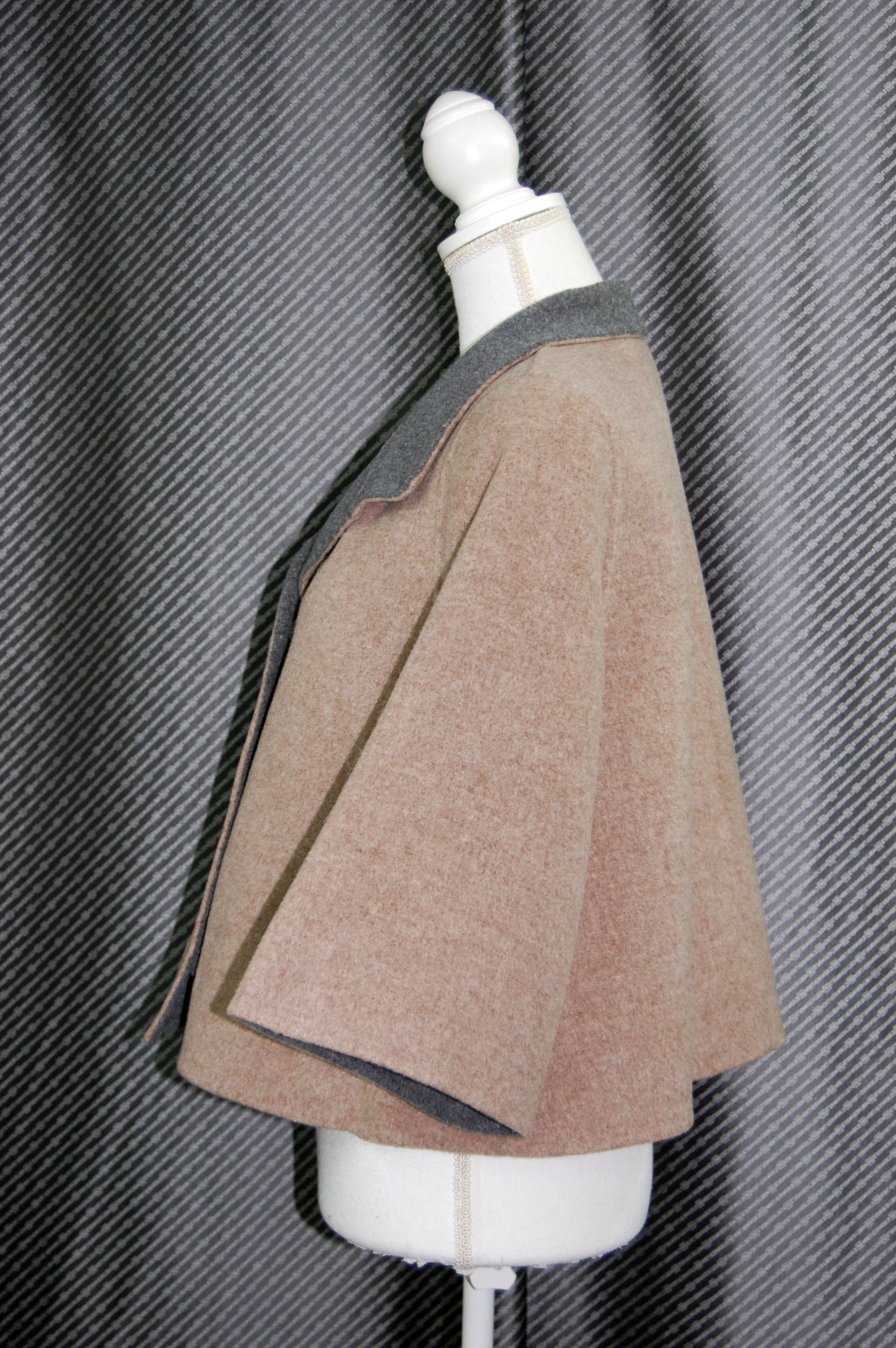 インナーダウンジャケット付　ウールダブルフェイスジャケットの画像